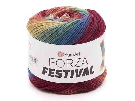 Пряжа Forza Festival 75% шерсть 25% полиамид 420м 100г 4шт/уп арт.2904 ТМ YARNART Киев