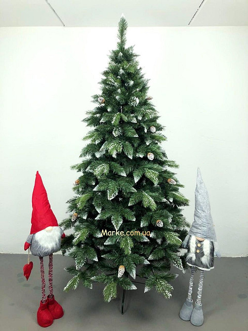 Ялинка штучна Білосніжка VIP з натуральними шишками 2,2м 220см Київ - фото 4