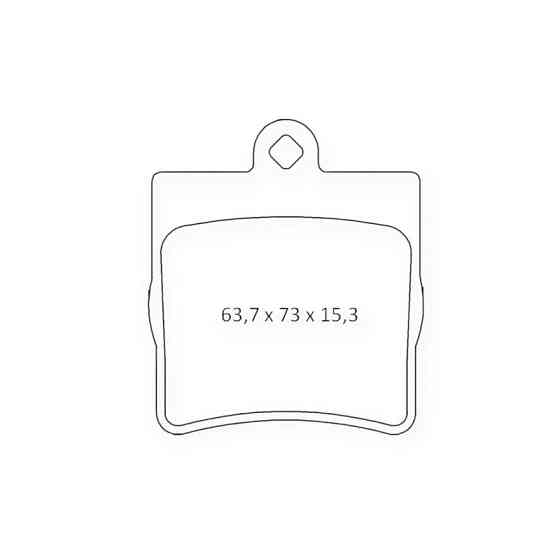 Колодки задние Mercedes-Benz E-Class (W210) (Dafmi elli) тормозные Мукачево