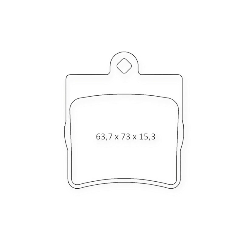 Колодки задні Mercedes-Benz E-Class (W210) (Dafmi elli) гальмівні Мукачево - фото 1