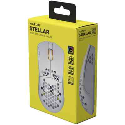 Мишка Hator Stellar Wireless/Bluetooth/USB White (HTM651) Вінниця