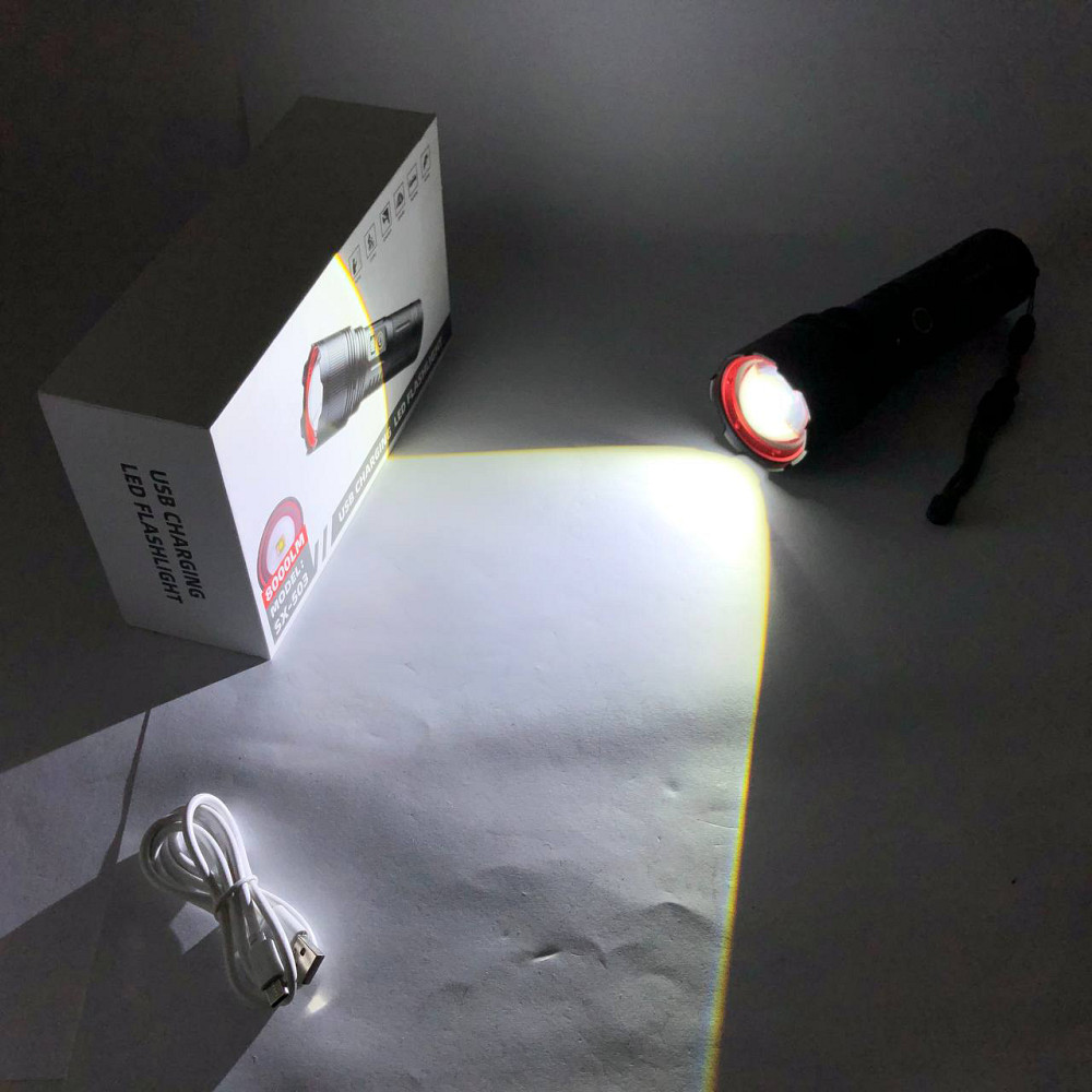 Пилозахищений ліхтар PLD-503-TG, Потужний світлодіодний кишеньковий ліхтарик, Ліхтарик police оригінал ZN-71 Львів - фото 14