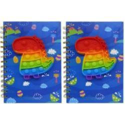 Блок.на спіралі з Pop it "LKC" 3201-9 "Диназавр" А5/80аркуш,клітина, шт Київ - фото 1