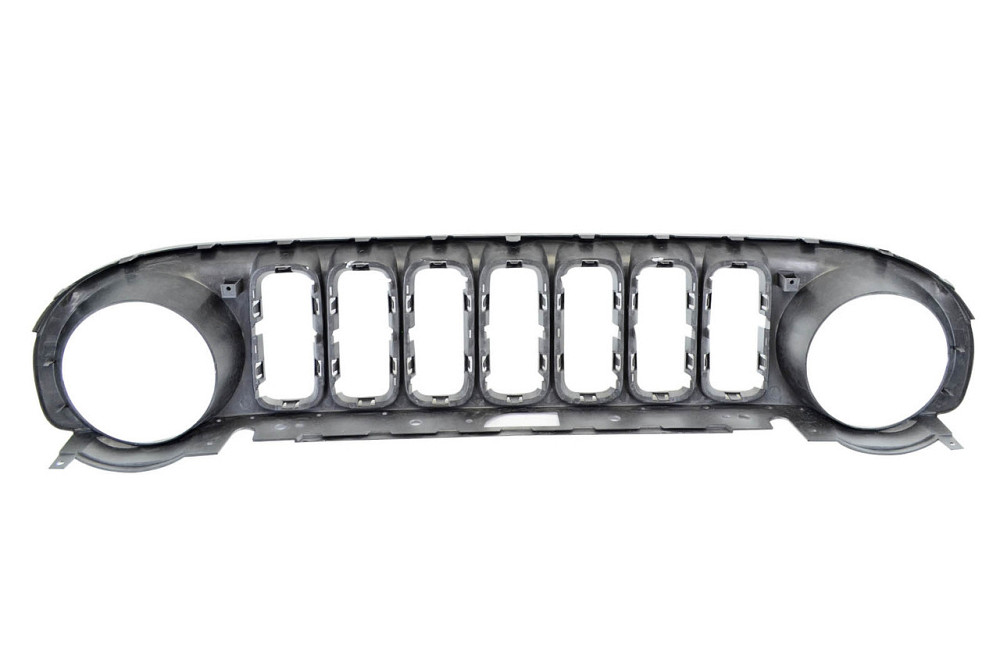 Решетка Джип Renegade 1 BU (2014-2023) дорест накладка верхняя серебро радиатора Мукачево - изображение 1