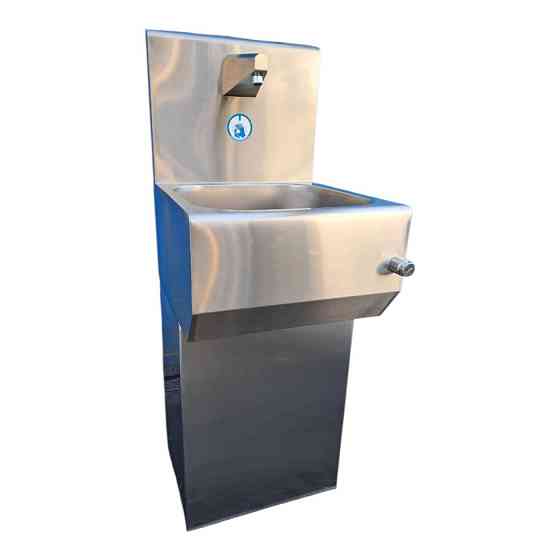 Умывальник с мех. клапаном на одну секцию с тумбой 450x505x1450 мм Киев