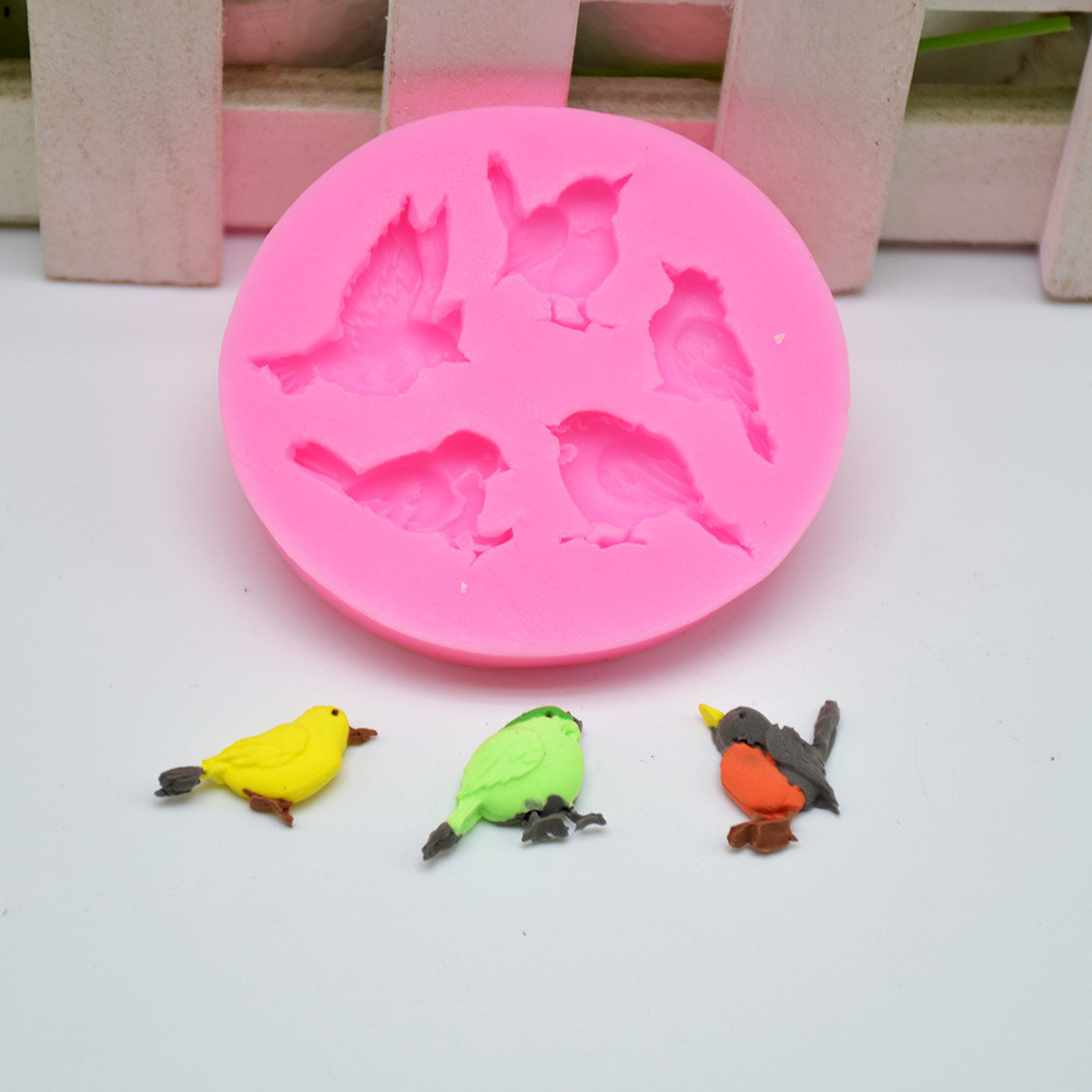 Кондитерский молд Птицы 6 см розовый Киев - изображение 9