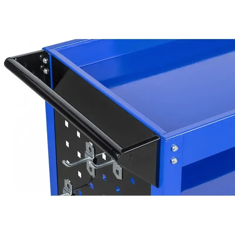 Візок для майстерні AL-FA ALMTC01 – сталевий, 3 полиці, бокові панелі, 12 гачків Львів - фото 5