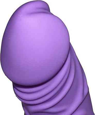 Класичний вібромасажер реалістичний на батарейках DreamToys VIBES OF LOVE, фіолетовий Sex Aura Київ