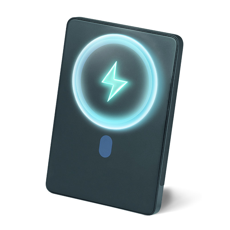 Повербанк (Power Bank) Brevia ePower 5000mAh MagSafe SuperSlim PD20W, Qі15W LCD чорний Львів - фото 1