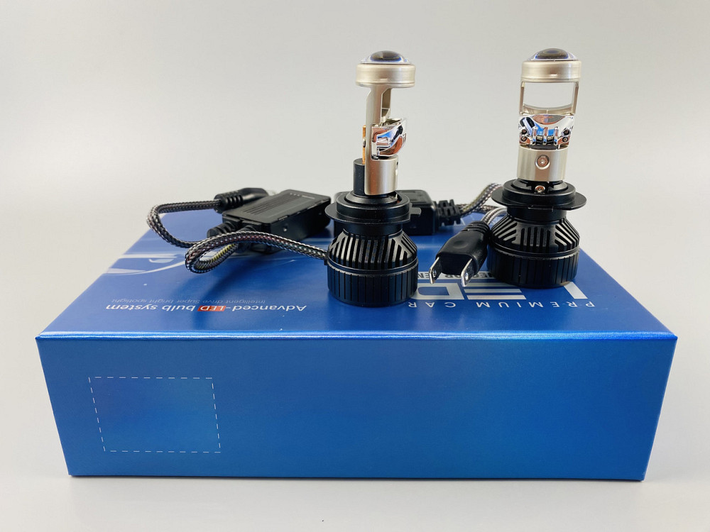 Світлодіодна лампа. (К-кт 2 шт) 12V-36V 90W set (реальних ватів) LED + лінза + чітка світлотінева межа Мукачево - фото 5