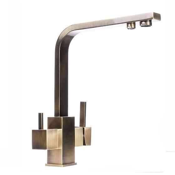 Змішувач для кухні під осмос Globus Lux LAZER GLLR-0111-9-BRONZE Тернопіль