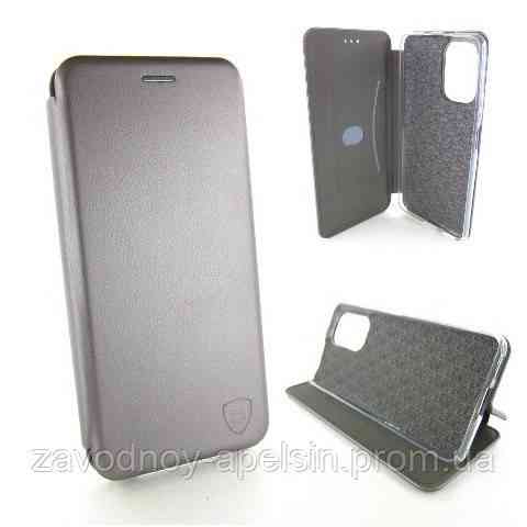 Чехол книжка Подставка Xiaomi Poco F3 (серый) Одесса