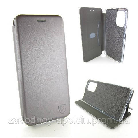 Чехол книжка Подставка Xiaomi Poco F3 (серый) Одесса - изображение 1