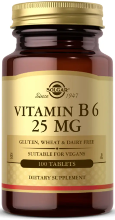 Витамин В6 Solgar Vitamin B6 25mg 100 tabs Киев