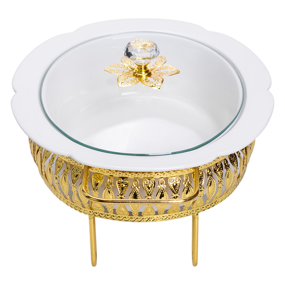 Фарфоровий мармит на металі 32×23 см, 1.2 л Київ - фото 4