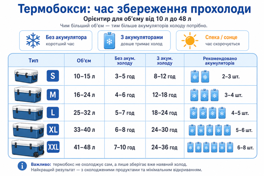 Термобокс великий на колесах з ручкою Mega 48 л синій Київ - фото 12