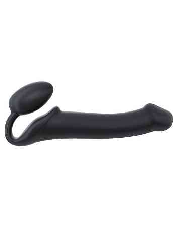 Безремневой страпон Strap-On-Me Black L, полностью регулируемый, диаметр 3,7см Sex Aura Киев