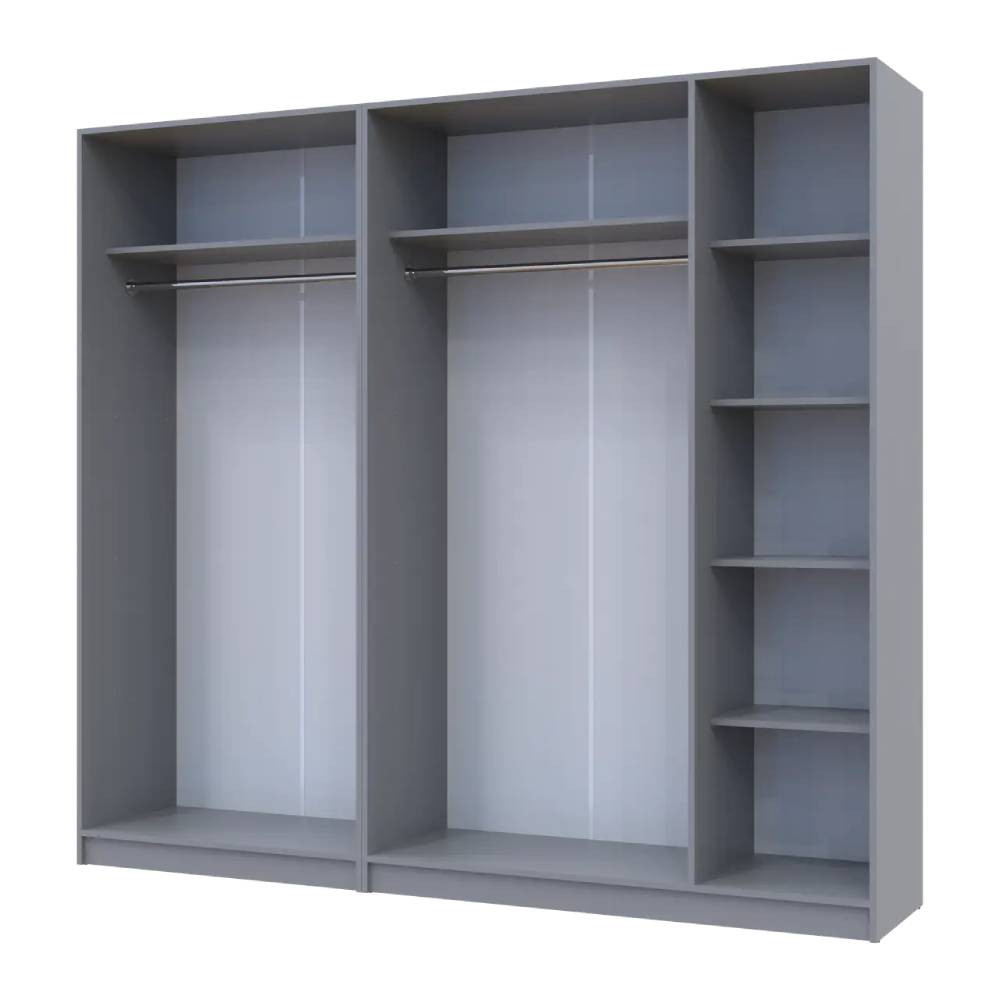 Шафа для одягу Doros Промо Сірий 2+3 ДСП 225х48х204 DRS-011628 (80737767) Дніпро - фото 5