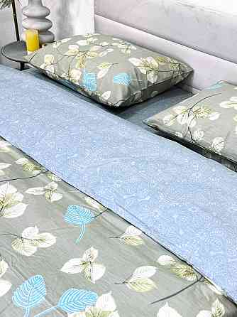 Ecotton Комплект постільної білизни Ecotton полуторний 150х215 см сатин зелений (рис. 24304) Коломия