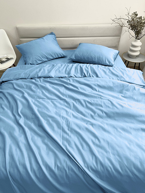 Комплект наволочок Ecotton 50х70 см 2 шт блакитного кольору Blue Коломия - фото 5