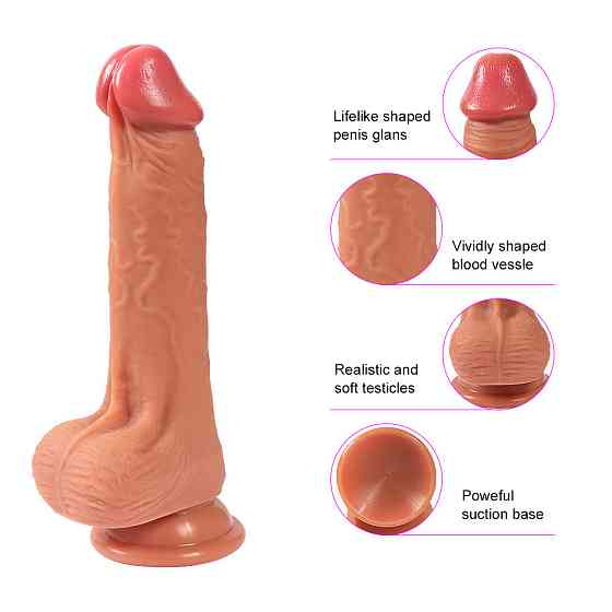 Фалоімітатор Jack penis тілесний без вібрації Sex Aura Київ