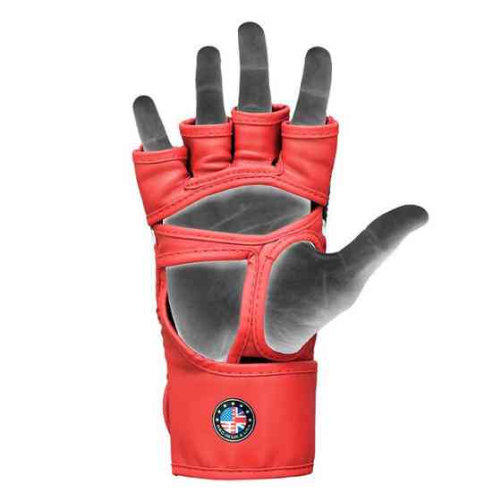 Рукавиці для RDX AURA PLUS T-17 Red/Black L (капа в комплекті) Кам'янське