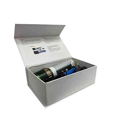 Фонарик аккумуляторный Watton WT-264 фонарь ручной металлический, 3 режима освещения Каменец-Подольский