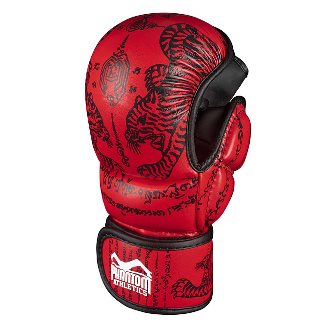 Рукавиці для ММА Phantom Muay Thai Red S/M (капа у подарунок) Кам'янське - фото 3