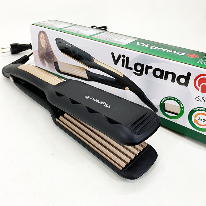 Выравнивающий утюжок для волос ViLgrand VHS-110 65 Вт, Топ выпрямитель для волос Щипцы HI-13 Львов - изображение 8