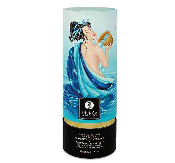 Пенящаяся соль для ванны Shunga Dead Sea salt Oriental Crystals — Ocean Temptations (500 г) Sex Aura Киев