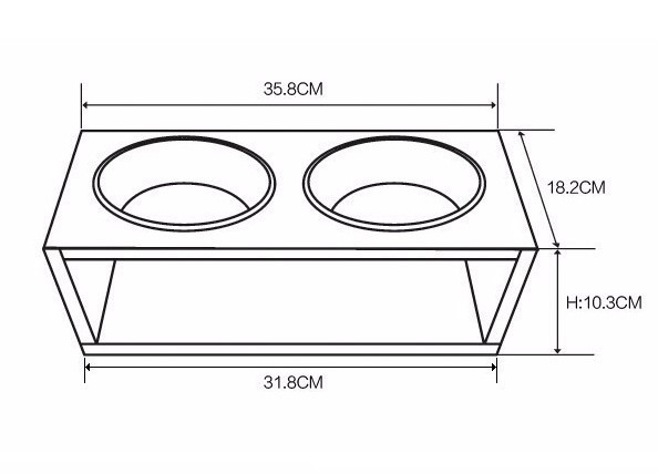 Подставка под миски для кошек 