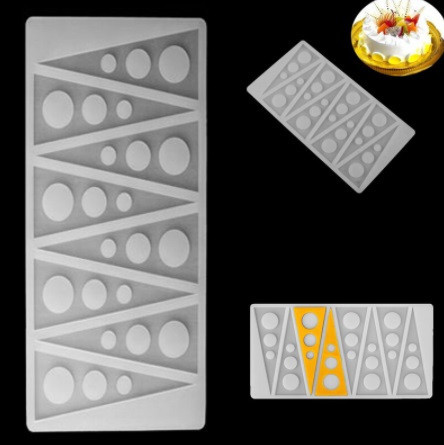 Молд силиконовый Треугольники 219 на 115 мм серый Киев - изображение 9