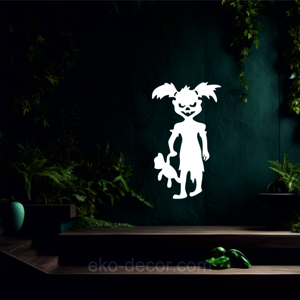 Декоративне настінне Панно «Сілует дітей. Гелловін», Декор на стіну 70*41 см, Білий Київ - фото 5