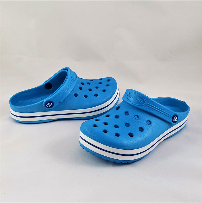 Жіночі капці CROCS Блакитні Крокси Шльопанці Сланці (розміри: 36,37,38,39,40,41) Дніпро - фото 8
