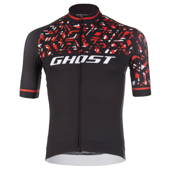 Джерси Ghost Factory Racing, Short, XL, черно-красно-белое Київ