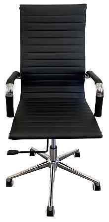 Офисное кресло руководителя Tehforward Slim TF Tilt хром Черный Киев