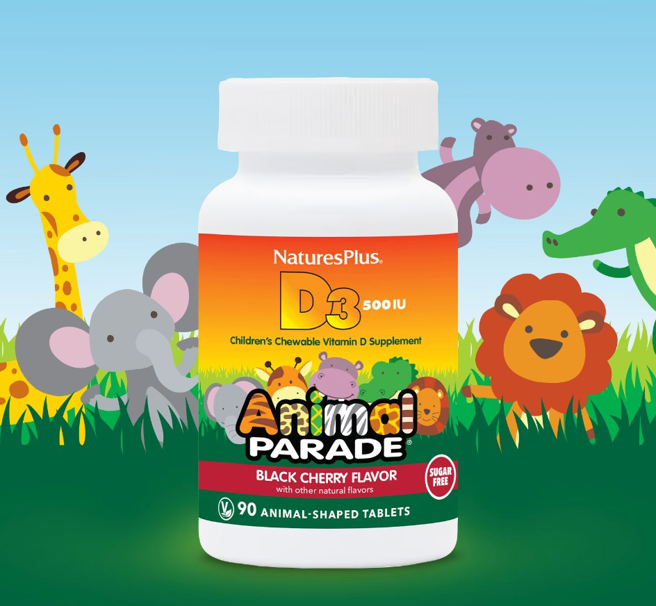 Витамин D3 со вкусом черной вишни, без сахара (Vitamin D3, Animal Parade) 500 МЕ 90 конфет Київ - фото 4