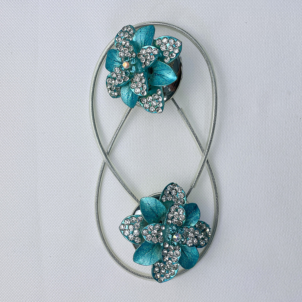 Магніти для штор та гардин "Flowers" набір 2 шт Блакитний (81-196) Київ - фото 6