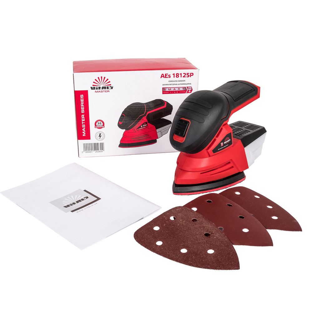 Машина шлифовальная эксцентриковая аккумуляторная Vitals Master AEs 18125P SmartLine Харьков - изображение 5