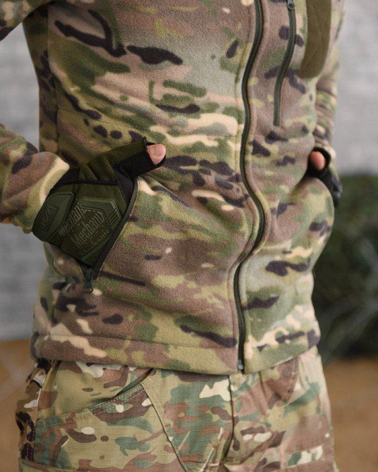 Кофта мультикам флиска мужская на змейке Одесса - изображение 9