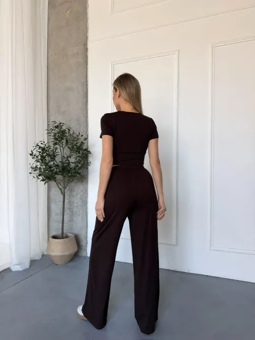 Ідеальний варіант на літо: легкий топ + вільні брюки палаццо Одеса - фото 3