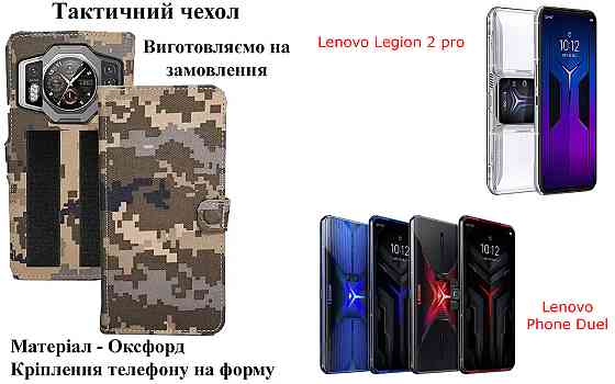 Тактический чехол для Hotwav X100 GT, крепится к снаряжению на липучке Киев
