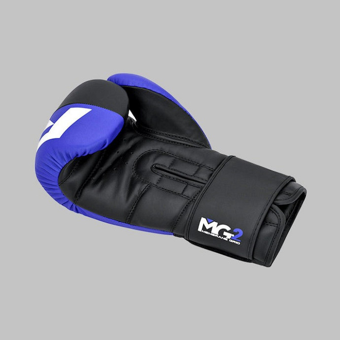 Боксерські рукавиці RDX F4 Boxing Sparring Gloves Hook&Loop BLUE/BLACK 14 унцій (капа в комплекті) Кам'янське - фото 7