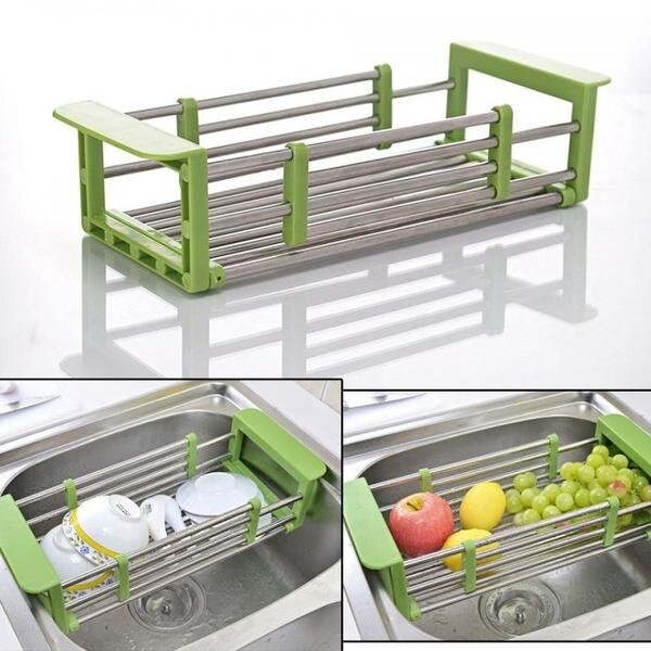 Багатофункціональна Складна Кухонна Полиця Kitchen Drain Shelf Rack V3041 Суми - фото 2