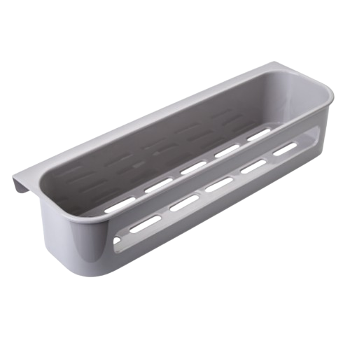 Полиця для ванної кімнати прямокутна пластик какао Алеана Житомир - фото 1