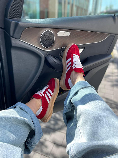 Dino Vittorio Кеди жіночі Dino Vittorio червоні натуральна замша 37-40 розміри (2408/131/250) Коломия - фото 7