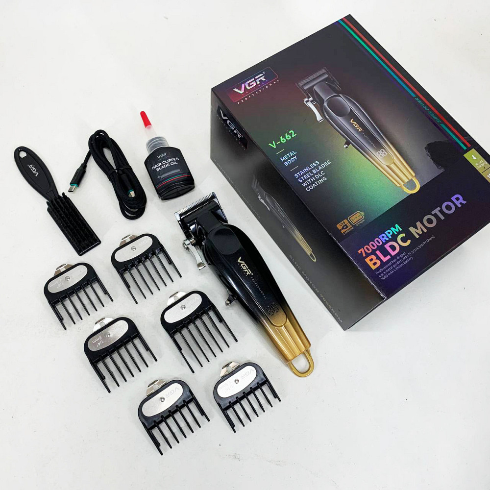 Машинка для стрижки волосся електрична VGR V-662, Водонепроникний тример для стрижки VS-54 Львів - фото 4