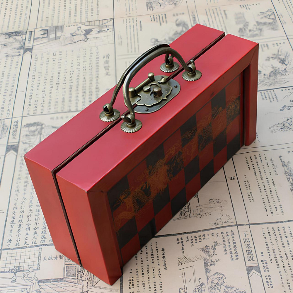 Шахи у китайському стилі RESTEQ — дерев’яна шахова дошка 21×21 см з фігурами Київ - фото 9