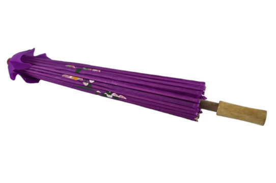 Парасолька бамбук і шовк китайський фіолетовий Київ - фото 2