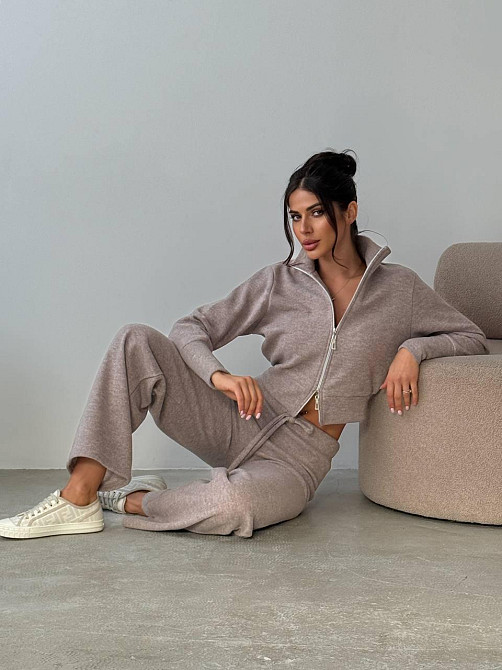 Жіночий базовий теплий костюм двійка: кофта і штани щільна ангора вʼязка Одеса - фото 5